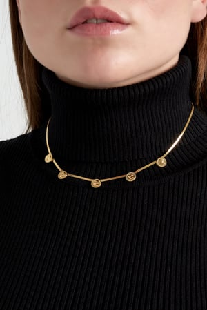coin flat chain necklace h5 Picture2